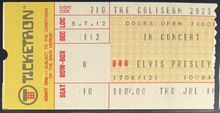 Load image into Gallery viewer, 1975 Original Elvis Presley Concert Ticket Stub Cleveland Coliseum Ohio iCert 6