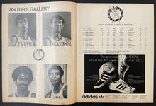 Load image into Gallery viewer, 1973 NBA Game Program Toronto Maple Leaf Gardens Buffalo Braves Boston Celtics