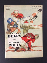 Load image into Gallery viewer, 1959 NFL Program Wrigley Field Chicago Bears vs Baltimore Colts Football