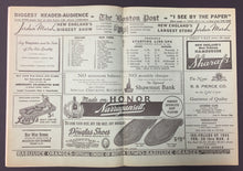 Load image into Gallery viewer, 1944 Boston Garden Program Bruins vs Rangers Vtg Hockey NHL RECORD BIG WIN