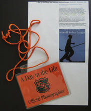 Load image into Gallery viewer, 1996 Photographers Pass + Lanyard A Day In Life Of The National Hockey League