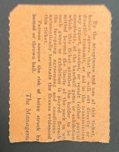 Load image into Gallery viewer, 1940s Vintage MLB Boston Braves Baseball Grand Stand Rain Check Ticket Stub
