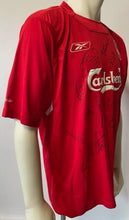 Load image into Gallery viewer, 2004-05 Premier League Liverpool Team Signed Autographed Soccer Jersey LOA