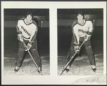 Load image into Gallery viewer, Early 1980's David Shaw + Mike Hough Kitchener Rangers Autographed Hockey Photo