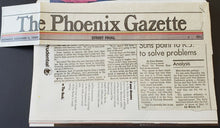 Load image into Gallery viewer, 1989 Vets Memorial Coliseum NBA Program NY Knicks - Phoenix Sun + Ticket P Ewing