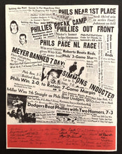 Load image into Gallery viewer, 1975 Philadelphia Phillies The Whiz Kid Silver Anniversary Vintage MLB Program