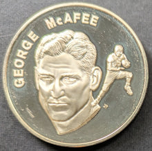 Load image into Gallery viewer, 1972 George McAfee Pro Football Hall Of Fame Medal Franklin Mint 1 Troy Oz. NFL