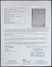 Load image into Gallery viewer, 1956 Sports Celebrity Dinner Program Signed x17 Jackie Robinson Autographed LOA