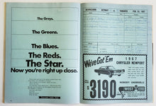 Load image into Gallery viewer, 1967 Maple Leaf Gardens Terry Sawchuk 99th Shutout Game Program Armstrong Howe