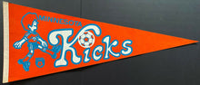 Load image into Gallery viewer, 1976-81 NASL Soccer League Minnesota Kicks Team Pennant Defunct Vintage