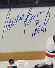 Load image into Gallery viewer, Mike Bossy Autographed NHL Hockey Photo New York Islanders Signed HOF 91 JSA