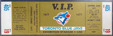 Load image into Gallery viewer, 1977 Toronto Blue Jays Inaugural 1st Game Rare Gold Ticket iCert 9.5 Opening Day
