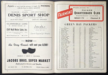 Load image into Gallery viewer, 1959 Detroit Lions vs. Green Bay Packers City Stadium NFL Football Program Vtg