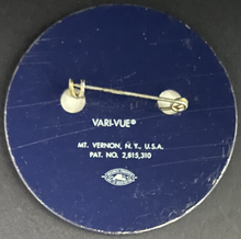 Load image into Gallery viewer, The Beatles Blue Vari-Vue Flicker Pinback Button Vintage Fab 4 John Lennon
