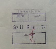 Load image into Gallery viewer, 1974 Ed Johnston Toronto Maple Leafs Contract Signed Autographed Vtg NHL Hockey