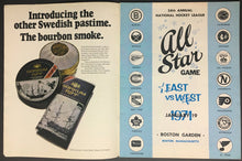 Load image into Gallery viewer, 1971 NHL Hockey All Star Game Program Boston Garden Massachusetts Orr Esposito