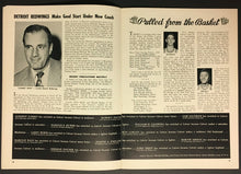 Load image into Gallery viewer, 1947 Boston Garden NHL Hockey Program Bruins vs Toronto Maple Leafs Schmidt