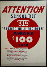 Load image into Gallery viewer, 1934-35 U Of T University Of Toronto Broadside Engineers Graduating Class Award