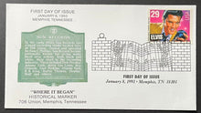 Load image into Gallery viewer, 1993 Elvis Presley U.S. Post Office Stamp First Day Cover 12 Different Cachets
