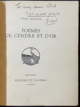 Load image into Gallery viewer, 1922 Hardcover Book Of French Poems Signed Twice By Author Paul Moriin Vintage