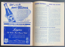 Load image into Gallery viewer, 1949 New York Giants 25th Anniversary Football Program vs Philadelphia Eagles