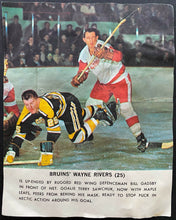 Load image into Gallery viewer, 1964 Toronto Star Premium Wayne Rivers Hockey Promo Contest On Back Rare NHL