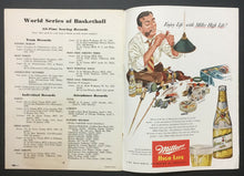 Load image into Gallery viewer, 1953 World Series Of Basketball Program College All Americans vs Harlem