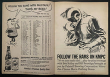 Load image into Gallery viewer, 1957 Vintage NFL Football Program Los Angeles Rams San Francisco 49ers Coliseum