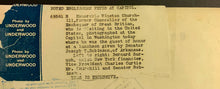 Load image into Gallery viewer, 1930 Winston Churchill Silver Gelatin Photo British Statesman Visits Washington