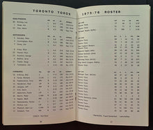 Load image into Gallery viewer, 1975-76 Toronto Toros Media Guide Action Guide WHA World Hockey Association