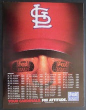 Load image into Gallery viewer, 1998 St Louis Cardinals Official Scorecard v Montreal Expos McGwire Hits 67 & 68