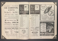 Load image into Gallery viewer, 1936 Chicago Stadium NHL Hockey Program Howie Morenz Last Blackhawks Game Played