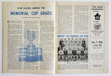 Load image into Gallery viewer, 1967 Maple Leaf Gardens Terry Sawchuk 99th Shutout Game Program Armstrong Howe