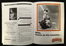 Load image into Gallery viewer, 1983 Candlestick Park San Francisco Giants Willie Mays Vintage MLB Program