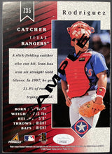 Load image into Gallery viewer, Ivan Pudge Rodriguez Signed Texas Rangers Photo Autographed MLB Baseball HOF JSA