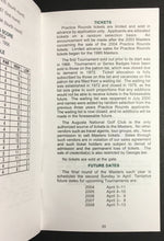 Load image into Gallery viewer, 2003 Augusta National Golf Club Spectator Media Guide Masters Tiger Woods