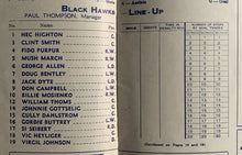 Load image into Gallery viewer, 1944 Chicago Blackhawks Program Autographed Signed Clint Smith JSA NHL Hockey