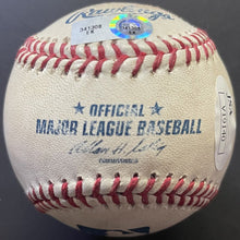 Load image into Gallery viewer, Evan Longoria Autographed Game Used Baseball 7/21/13 Tor vs TB MLB HOLO + JSA