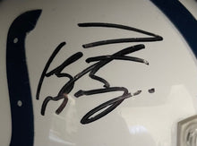 Load image into Gallery viewer, Peyton Manning Autographed Colts Mini Helmet + Bust Signed NFL Football Fanatics