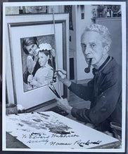 Load image into Gallery viewer, Norman Rockwell Signed Autographed 8x10 B&W Original Photo PSA/DNA Authentic