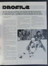 Load image into Gallery viewer, 1981-1982 Season Vintage NHL Hockey Winnipeg Jets Magazine Dave Babych on Cover