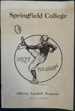Load image into Gallery viewer, 1927 Springfield College Unscored Program University of Vermont NCAA Football