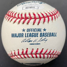 Load image into Gallery viewer, Brian Roberts Signed Yankee Stadium Last Season MLB Baseball JSA Final Out Insc