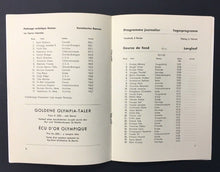 Load image into Gallery viewer, 1948 Winter Olympics Program Canada Hockey Games Vs Czechoslovakia St Moritz