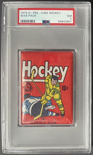 Load image into Gallery viewer, 1975 O-Pee-Chee Factory Sealed Wax Pack NHL Hockey Cards OPC PSA NM 7