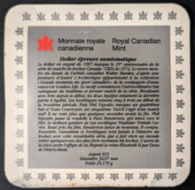 Load image into Gallery viewer, 1997 Royal Canadian Mint 1972 Summit Series 25th Ann Silver $1 Coin Canada USSR
