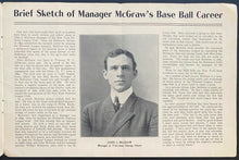Load image into Gallery viewer, 1905 World Series Baseball Program Giants v Athletics Rare Original Authentic