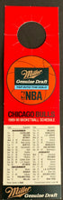 Load image into Gallery viewer, 1989-90 Chicago Bulls NBA Schedule Michael Jordan Scottie Pippen Vintage