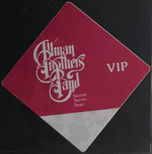 Load image into Gallery viewer, 1990 The Allman Brothers Seven Turns Tour VIP Pass Slabbed Graded NM+ 7.5 iCert