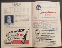 Load image into Gallery viewer, 1949 Fenway Park Baseball Program Boston Red Sox vs Philadelphia Athletics MLB